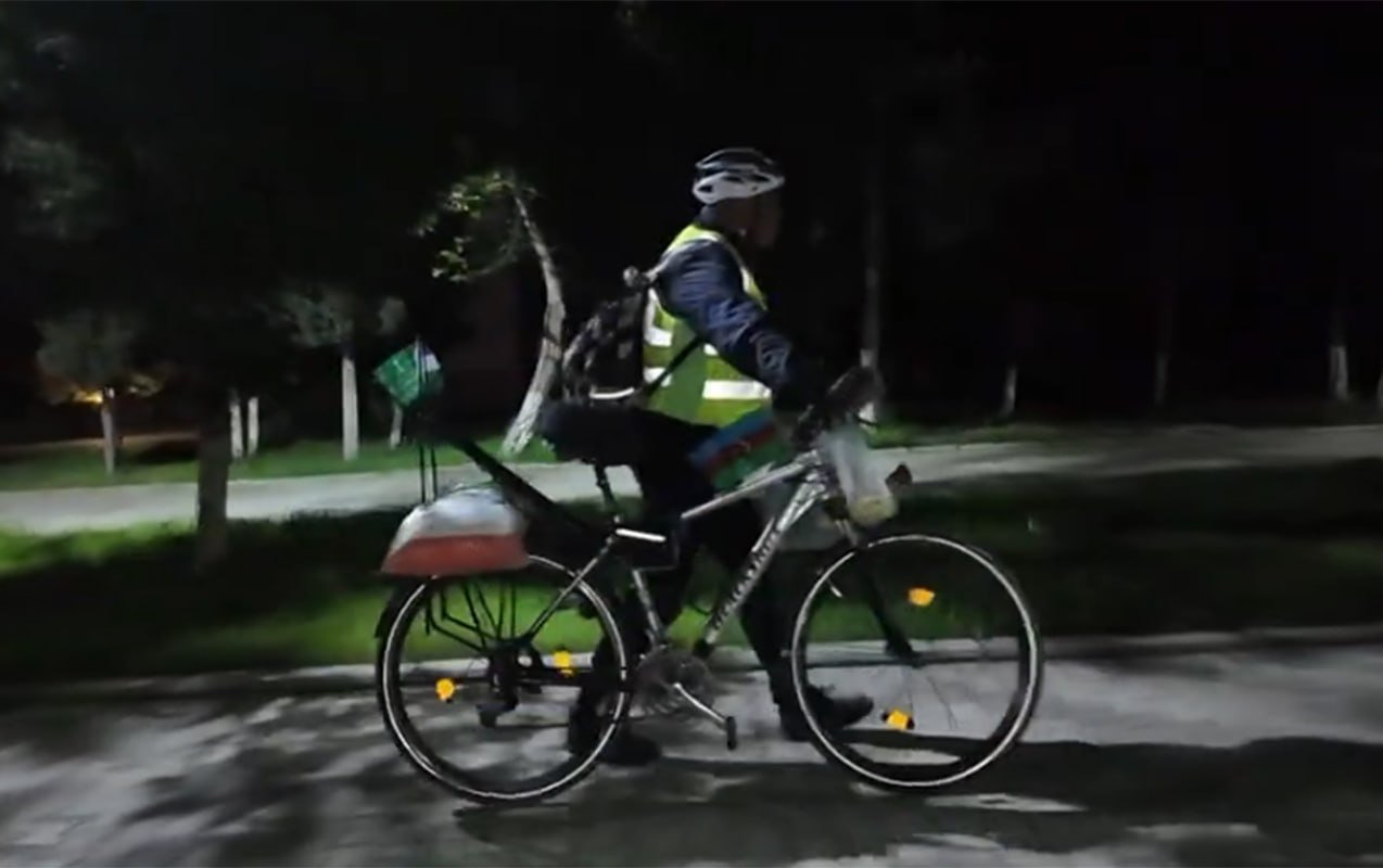 Bakıdan Məkkəyə velosipedlə gedir - VİDEO