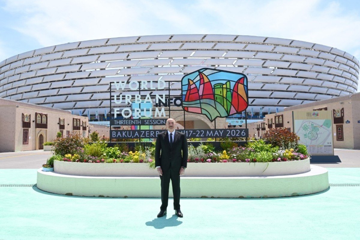 Prezident Bakı Olimpiya Stadionunun ərazisində WUF13 ilə bağlı görülən işlərlə tanış oldu – FOTO