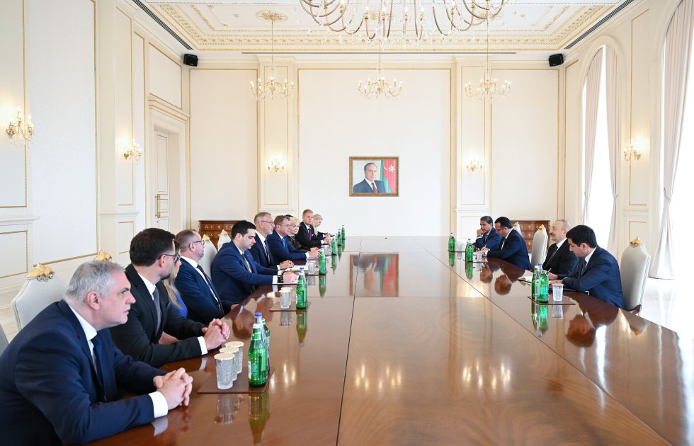 Prezident Rixard Raşinin başçılıq etdiyi nümayəndə heyətini qəbul etdi – FOTO