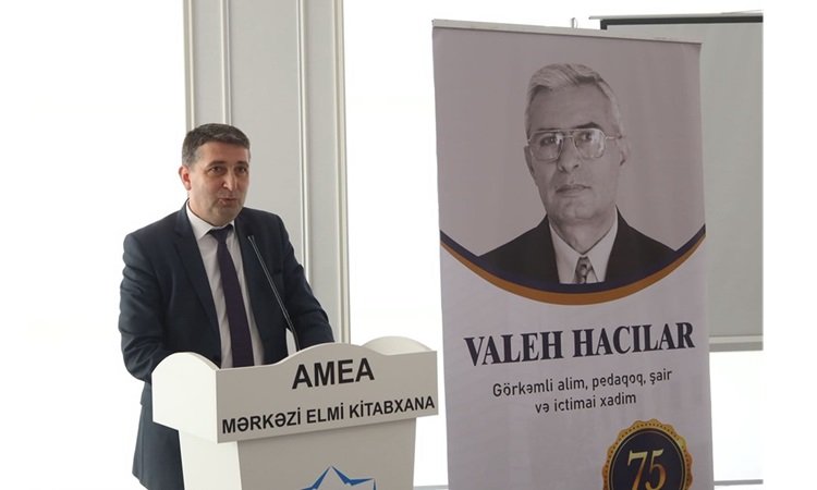 AMEA-da Valeh Hacıların 75 illik yubileyi keçirilib