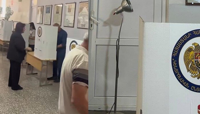 Ermənistandakı seçkilərlə bağlı ilk pozuntu - FOTOLAR