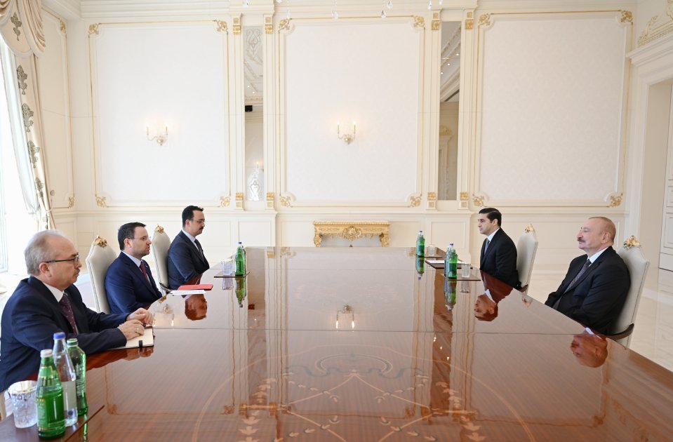 Prezident türkiyəli naziri qəbul etdi