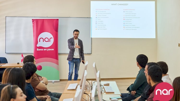 “Nar” Gəncədə tələbələr üçün marketinq və karyera təlimləri təşkil edib