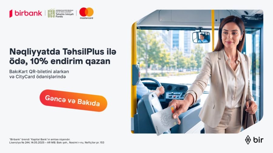 Təhsil işçilərinə şad xəbər: İctimai nəqliyyatda ödənişlərin 10%-i geri qaytarılacaq
