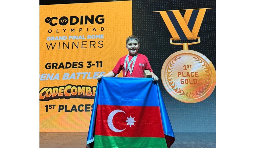 10 yaşlı azərbaycanlı şagird Romada keçirilən beynəlxalq STEM Olimpiadasında dünya birincisi oldu