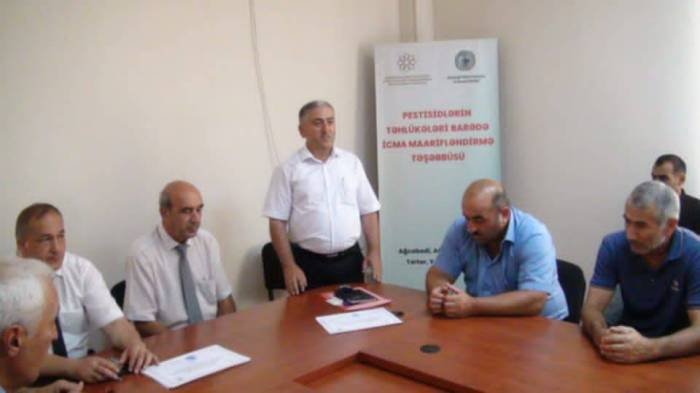 Yevlax DAİM-də "Pestisidlərin təhlükələri barədə icma maarifləndirmə təşəbbüsü" layihəsi çərçivəsində yekun seminar keçirilib