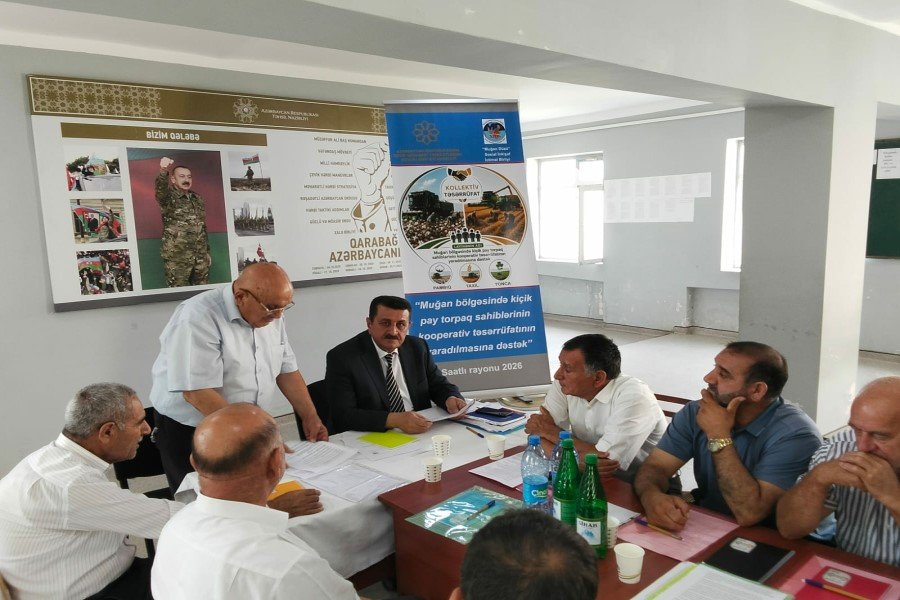 "Muğan bölgəsində kooperativ təsərrüfatının yaradılmasına dəstək" layihəsi çərçivəsində seminar keçirilib