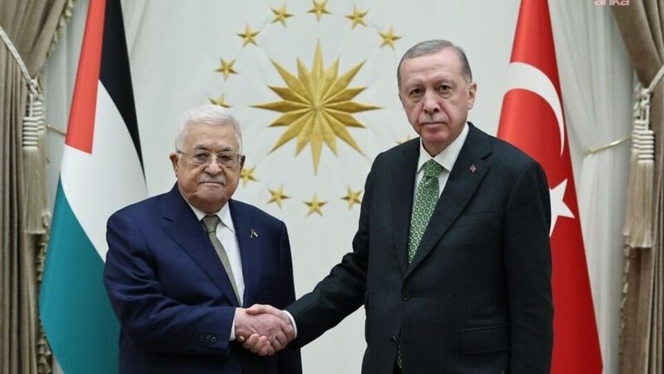 Ərdoğan Mahmud Abbası Ankarada rəsmi mərasimlə qarşıladı
