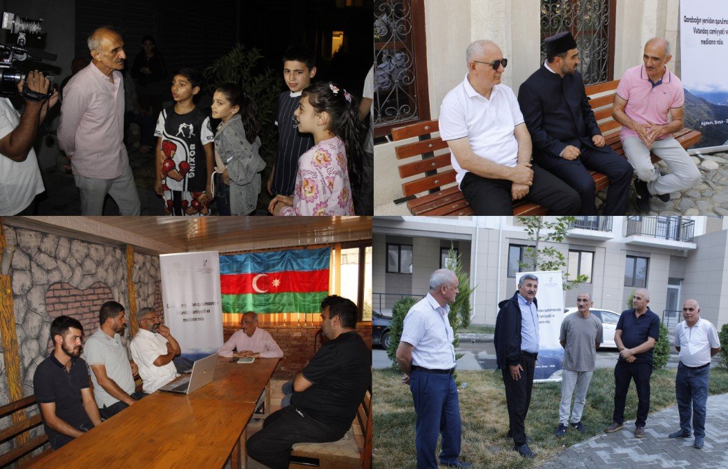 Ağdam məscidində kəbin kəsilir