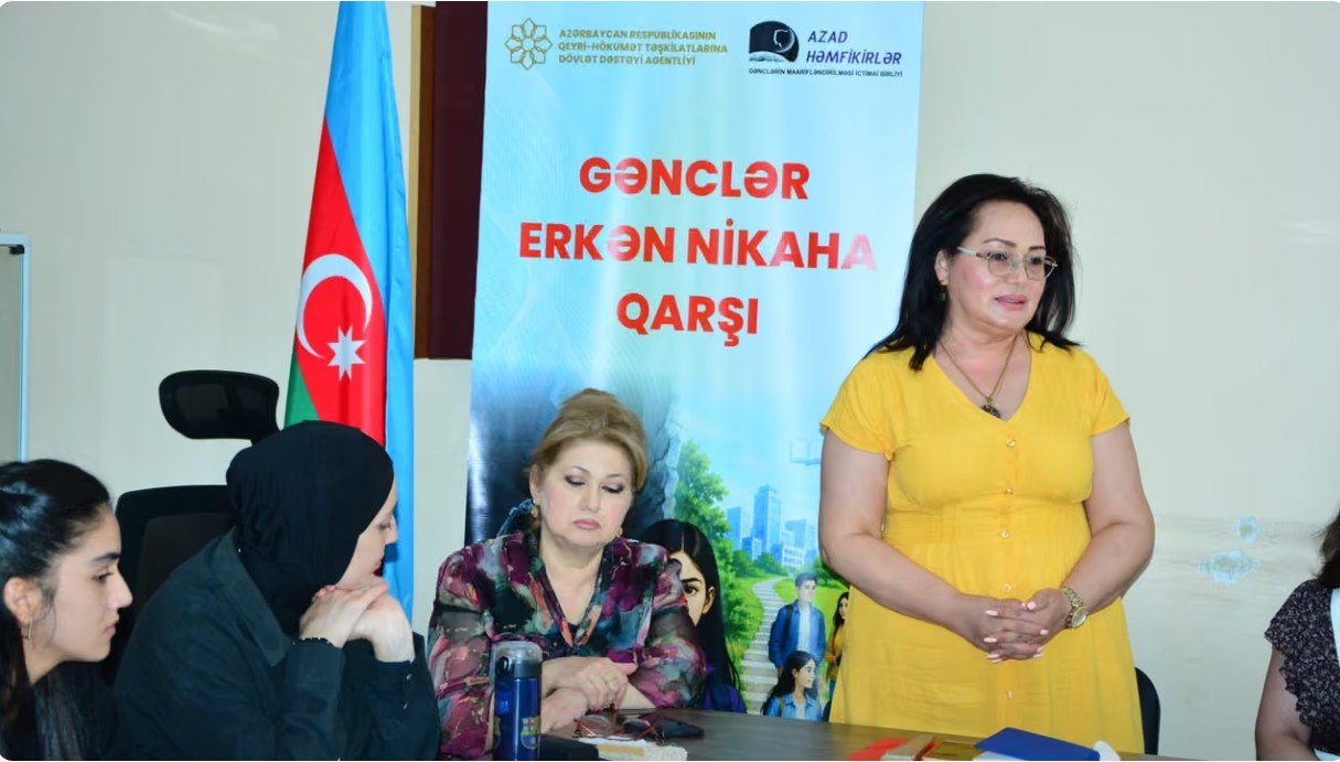 "Gənclər erkən nikaha qarşı" layihəsi çərçivəsində Göyçayda 2 günlük təlim-seminar keçirilib