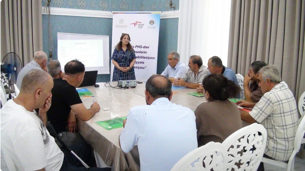 Füzulidə mina və PHS-dən zərərçəkmiş şəxslərlə layihə çərçivəsində sonuncu psixososial dəstək görüşü keçirilib