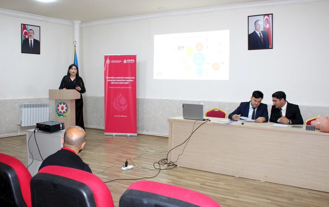 Gəncədə hemofiliya xəstəliyinin müasir müalicəsinə həsr olunmuş elmi-praktik seminar keçirilib