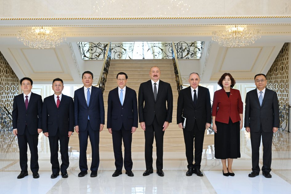 Çin Ali Xalq Prokurorluğunun nümayəndə heyəti İlham Əliyevin qəbulunda – FOTO