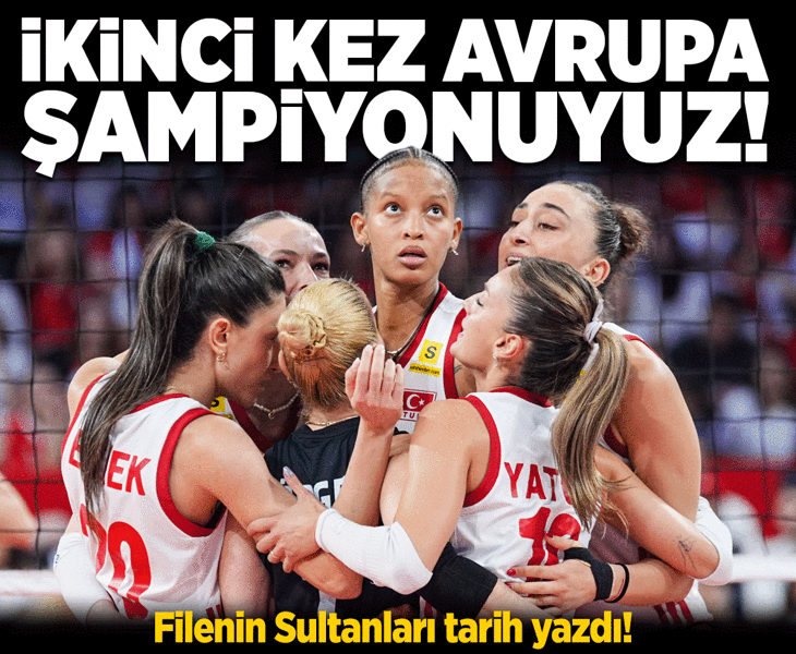 Türkiyənin qadın voleybol millisi Avropa çempionu oldu