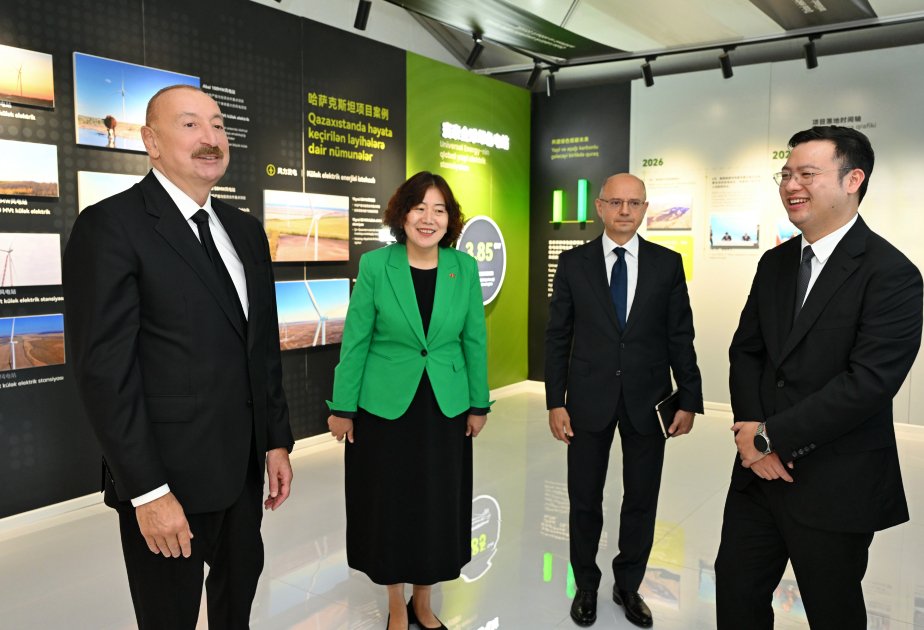 Prezident “Qobustan” Günəş Elektrik Stansiyasının açılışında – FOTO