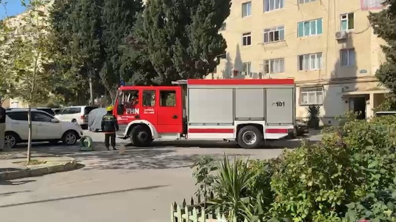 Badamdarda yaşayış binasında partlayış olub, xəsarət alan var - FOTO