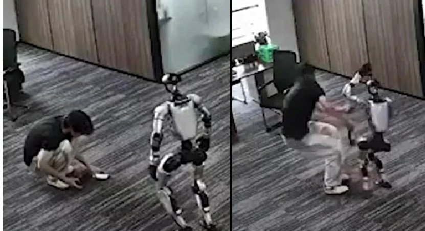 Çində şok anlar! Robot layihələndiricisinə hücum etdi