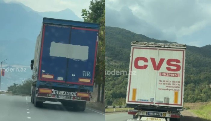 Zəngəzur dəhlizi açılıb? - Gorus-Qafan yolunda türk TIR-ları - GÖRÜNTÜ