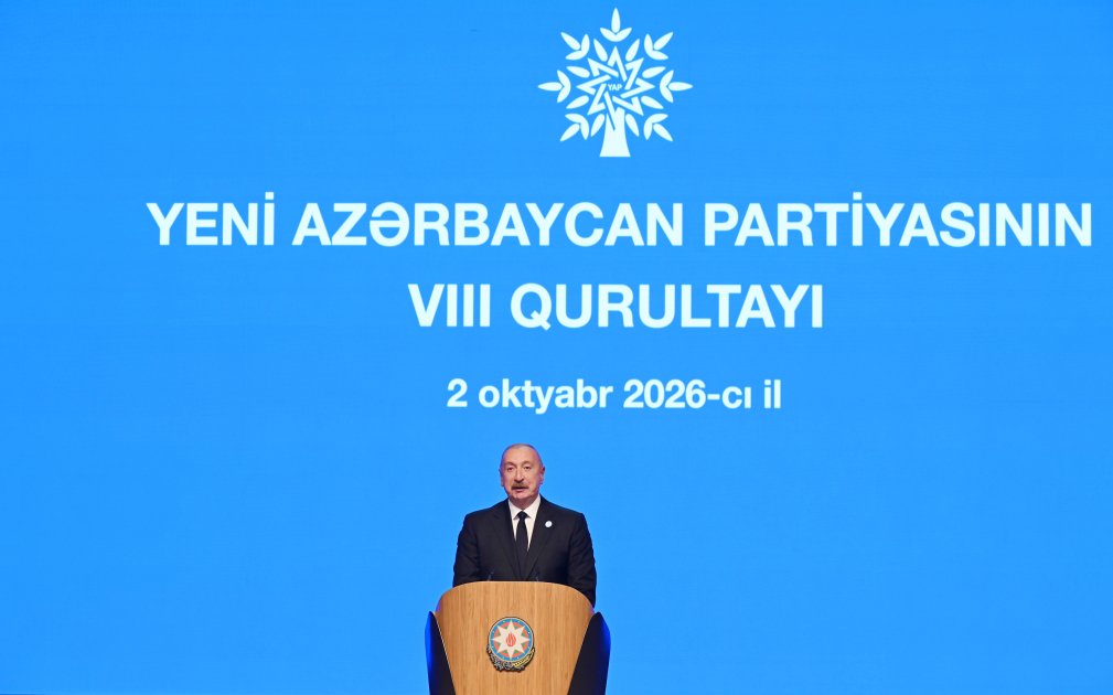 Yeni Azərbaycan Partiyasının VIII Qurultayı keçirilir