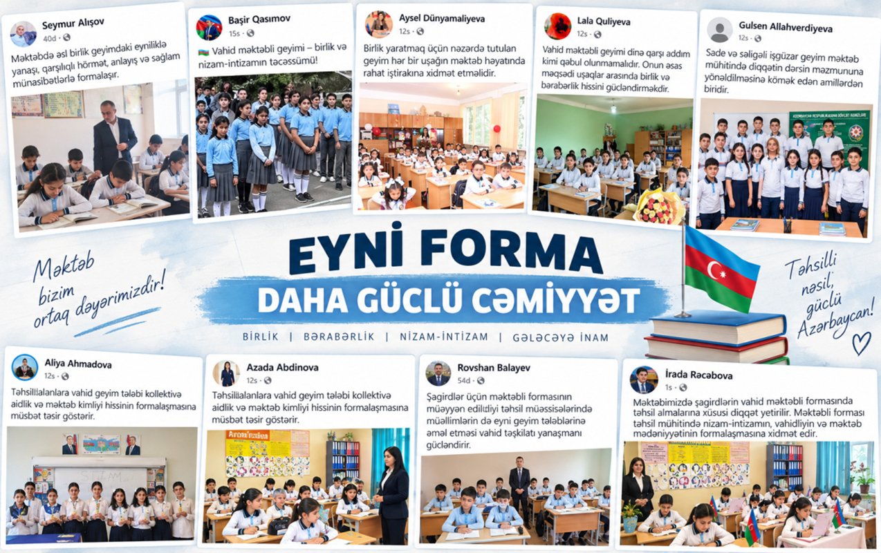 Müəllimlər geyim qaydaları ilə bağlı qərarı dəstəkləyir - FOTO
