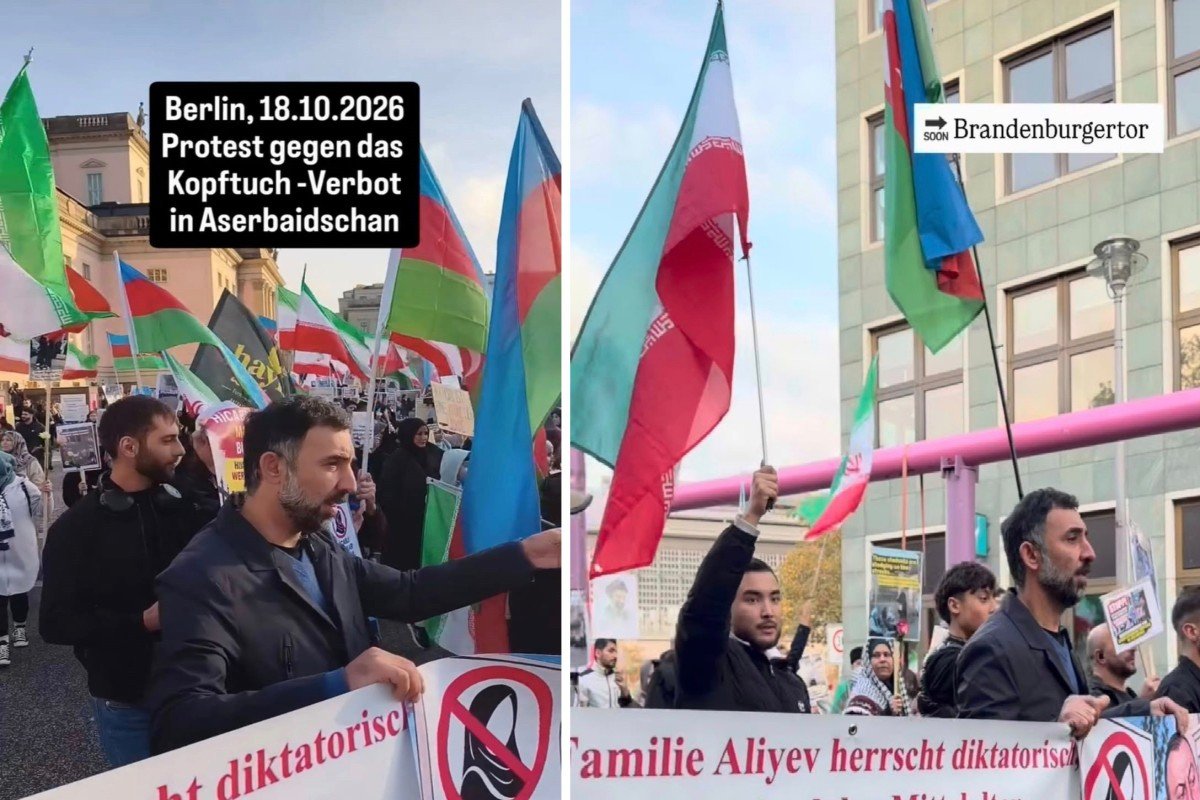 Azərbaycan himni altında İran bayraqları: Almaniyadakı aksiyanın arxasında hansı maraqlar dayanır? – TƏHLİL