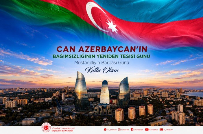 Türkiyənin Xarici İşlər Nazirliyi Azərbaycanı təbrik etdi